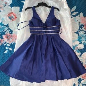 Camille La Vie Royal Blue Silk Dress
